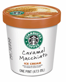 Starbucks Coffee ice Cream Caramel Macchiato